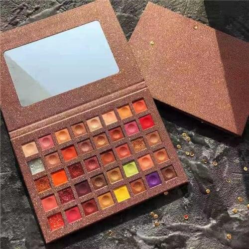 40 Colors Eye Shadow Plate Latest Fashion Colors Super Flashing Powder Bling Waterproof Parity Beginner Nude Color