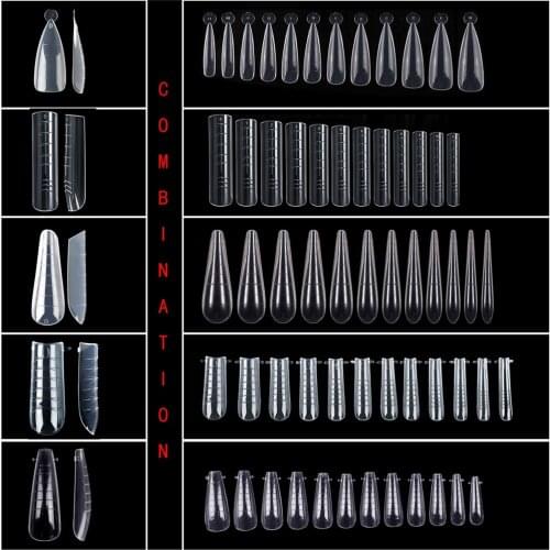 60pcs Dual Forms For Building Nail Tips Extension Nail Extension Form Nail Decoration Tips Forme