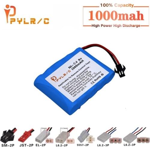 6v Rechargeable Battery For Rc toys Cars Tanks Robots Gun 1000mah Ni-CD Battery AA 6v 1000mah Batteries Pack For Rc Boat 1PCS