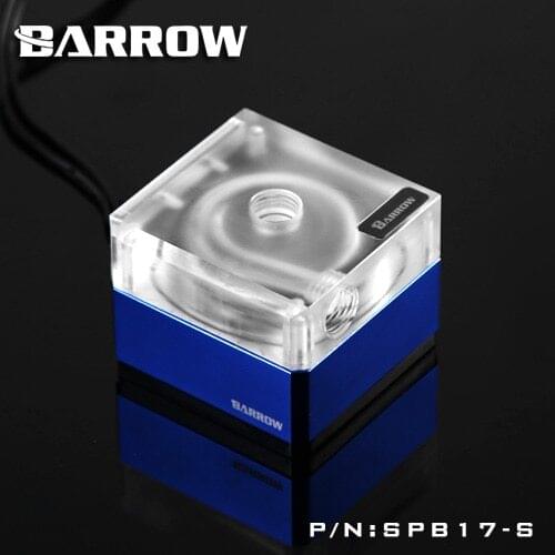 Barrow SPB17-S, 17W PWM Pumps, LRC 1.0 12v, DDC Series, Metal Shell, Manual And PWM Speed barrow water cooling pumps