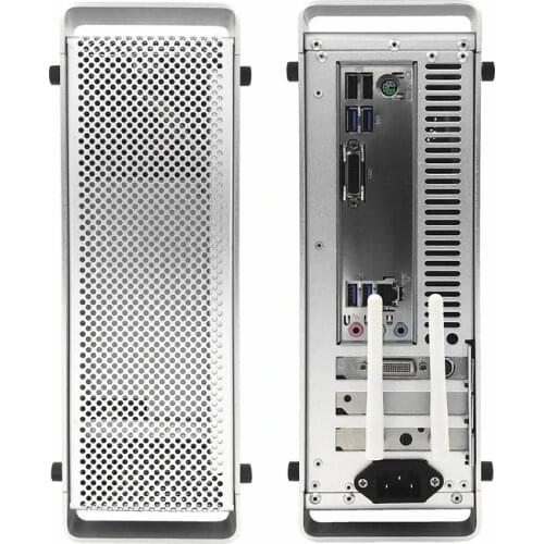 METALFISH G5 Computer Case PC Gamer Micro ATX HTPC Case Desktop Gaming All-aluminum Slim Chassis Supports Knife Card FLEX Power