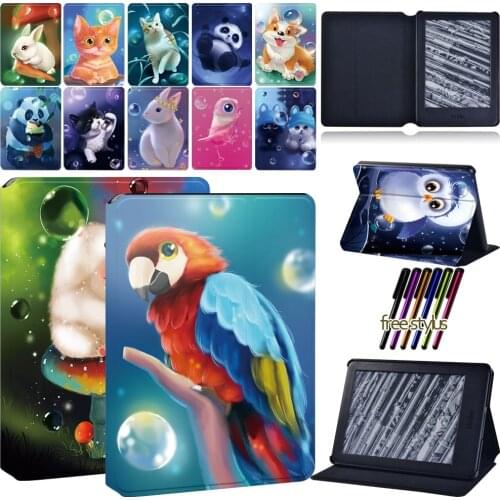 Tablet Case for Amazon Kindle 8/10th/Kindle Paperwhite 1/2/3/4 Scratch-Resistant Leather Protective Case+ Stylus