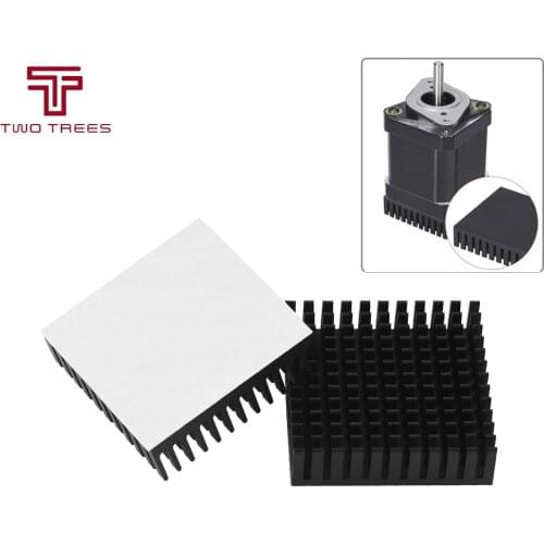 3D Printer Part Radiator Aluminum Motor Heatsink Extruded Heat Dissipation Electronic Heat Sink for Ender 3 PRO 42 Stepper Motor