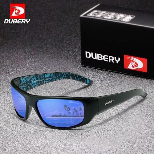 DUBERY New Mens Sports Polarized Sunglasses for Men Outdoor Fishing Driving Eyewear Luxury Mirror Shades Glasses UV Protection