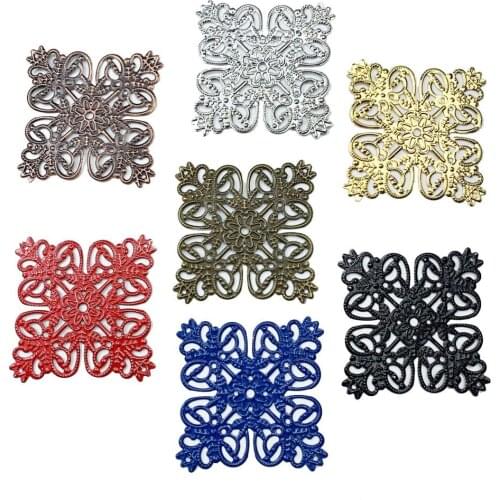 10pcs 57mm Filigree crafts Embellishments Findings Jewelry Accessories cospaly ornaments cospaly