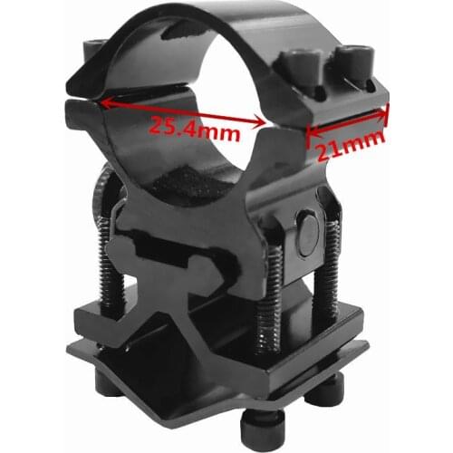 FIRECLUB Hunting Rifle Optical Sight Bracket holder support Scope Mount Ring flashlight clip 25.4mm Ring Weaverer Rail