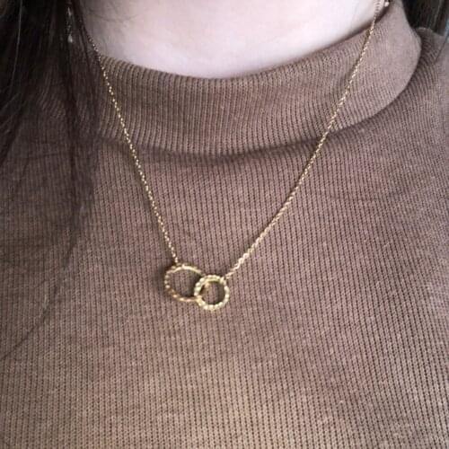 Classic Stainless steel necklace women pendant necklace chokers for women fashion jewlery best friend necklace YX14918