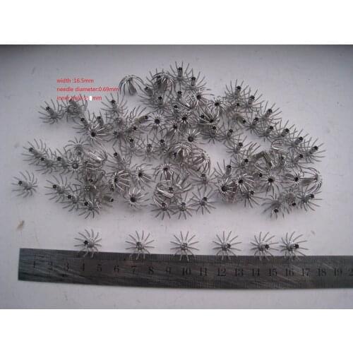 MR OCTOPUS MR OCTOPUS 200pcs fishing hooks , squid hooks,squid jigs,silver colour,round hooks