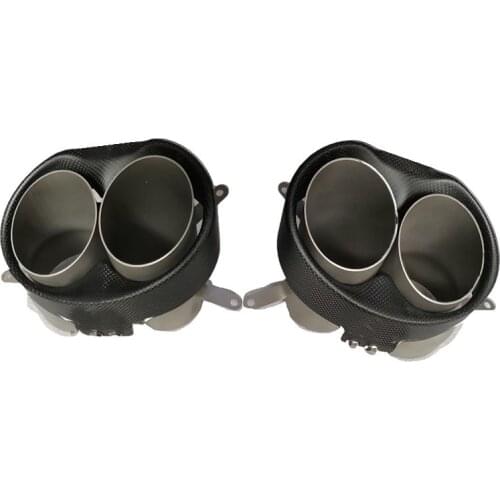 Real Carbon Exhaust Tips Carbon Fiber Tailpipe Nozzles For Akrapovic Style RS7 RS6 RS5 RS4 RS3 Carbon Exhaust Muffler End