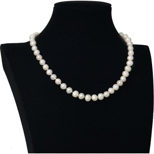 Natural freshwater pearl necklace for women s 8-9mm pearl jewelry choker necklace wedding jewelry Necklace Pearl Necklaces