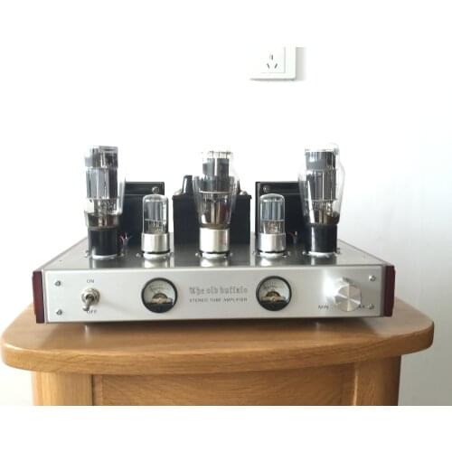 Latest OldBuffalo 6N5P Triode Tube Amplifier Parallel Connection Signal-Ended 6AS7 6080 Lamp AMP OBF6N5P
