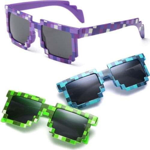 5 Color Fashion Sunglasses Kids Cos Play Action Game Toy Square Glasses Toys for Children Boys Girls Gift