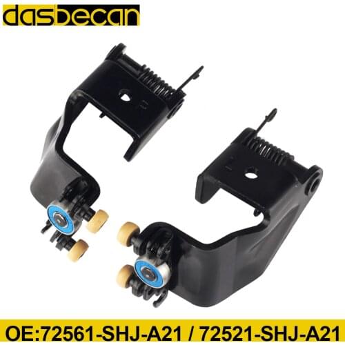 Dasbecan Pair Left Right Center Mount Sliding Door Rollers for Honda Odyssey 2005-2010 72521-SHJ-A21 Auto Replacement Parts