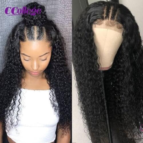 Lace Front Wig Curly Human Hair Wig Closure Wig 4x4 13x4 Transparent Lace Wigs For Black Women Brazilian 150% Remy Wig 30inch