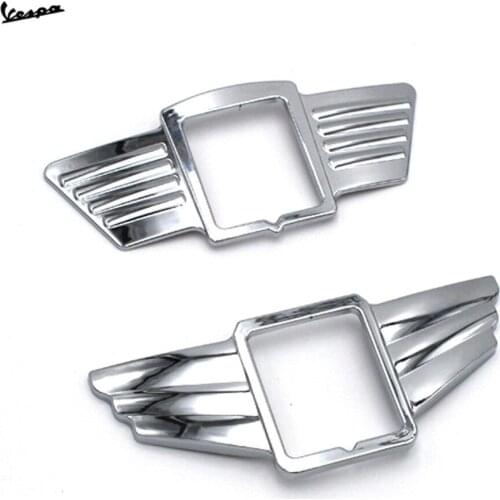 For Piaggio Vespa Super Sport 2010-2014 Super 300 Front panel logo patch models 3D plastic alloy sticker Nameplate Trim Case