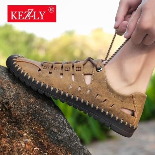 Popular men breathable sandals comfortable soft bottom leisure mens shoes