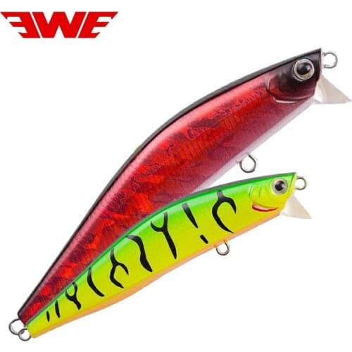 EWE Long shot Fishing Lure 12.5g Shallow floating Minnow AR-C Water Surface Fish Tackle Depth 0-20CM Rifle Artificial Hard Bait