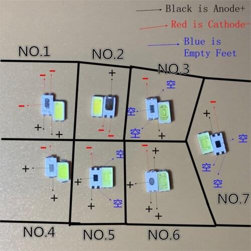 Samsung Seoul lextar uni LG 5630 5730 3V 0.5W 1W LED TV backlight SMD LED Cold white 50pcs - 100PCS