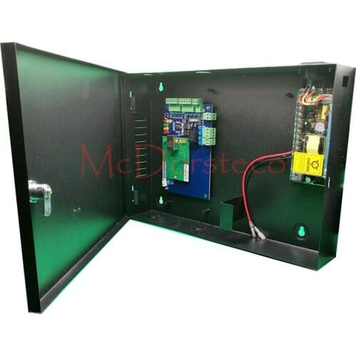 High Quality TCP/IP RFID Access Control System One Door Access Panel +12V5A Power Supply +Metal Protetive Box L01