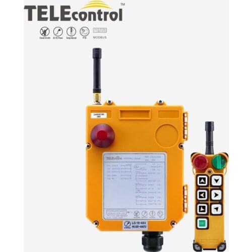Telecontrol F24-6S 6 Single Speed Buttons Industrial Wireless Radio Remote Control for Crane Hoist