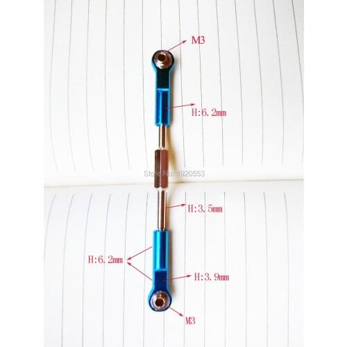 1pcs HSP 86009 Steering Servo Link Tie-rod 105mm Parts For HSP 1/16 RC Car Model 94185 94185pro 94186 94183 94187 94285