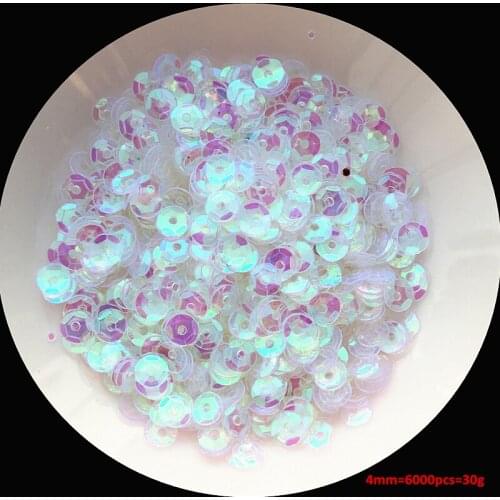 1 pack/lot Multi Size AB Transparent Color Cup Loose Sequins Paillettes Sewing Wedding Craft,Women Garment Accessories