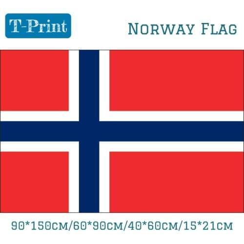15PCS Flag 90*150cm/60*90cm/40*60cm/15*21cm Norway National Flag Kongeriket Norge World Cup Flag