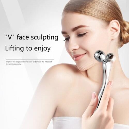 3D Roller Massager 360 Rotate Thin Face Full Body Shape Massager Lifting Wrinkle Remover Facial Massage