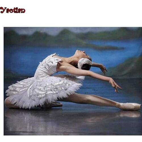 5D Diamond Painting Ballerina Diamond Embroidery Ballet dancer Picture Of Rhinestone Decor Full Drill Sqaure Home Decoration