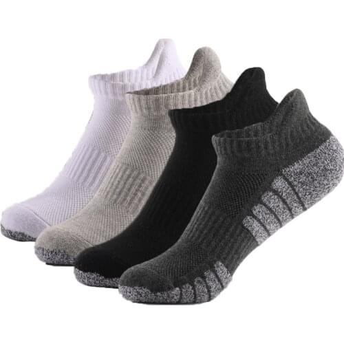 6Pairs Athletic Ankle Socks Sports Low Cut Socks Performance Thick Cushion Knit Quick Dry Sock Outdoor Fitness Breathable Socks