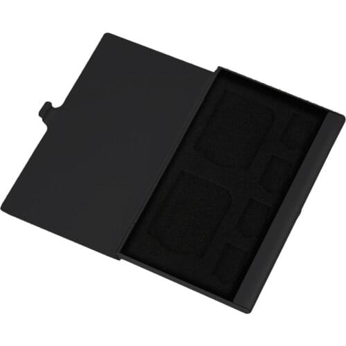 Portable Aluminum TF memory card storage case microsd/micro holder bag memory box