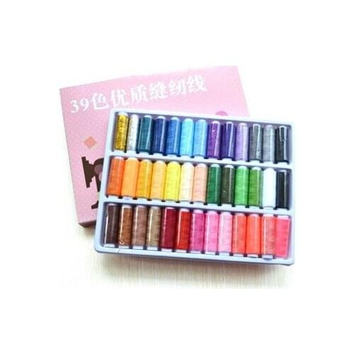 Free shipping High quality sewing thread Sew Machine Polyester Thread 39colors/lot