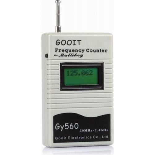 GY560 Frequency Meter Counter Tester For Two-Way Radio Transceiver GSM 50MHz-2.4GHz 7 DIGIT LCD Display With Signal Meter