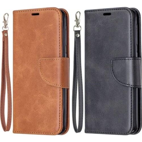 Simple Case For Samsung Galaxy S20 S21 FE Lite A02 A32 A51 A52 A72 A12 A42 A21S Ultra Plus 4G 5G Wallet Sheep Leather Cover D07F