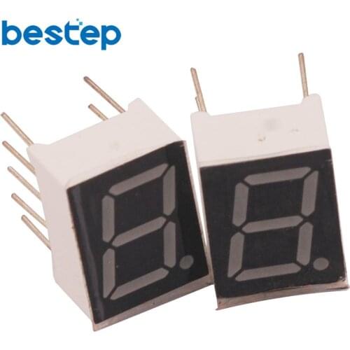 10PCS Common Cathode 1Bit Digital Tube 7 segment 0.39" Red LED Display
