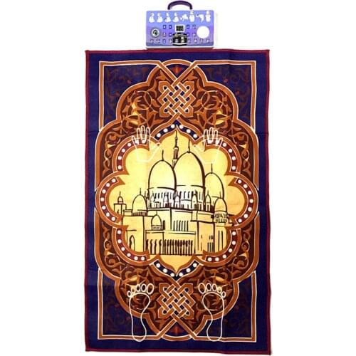 Kids Educational Islamic Muslim Prayer Mat Salat Musallah Prayer Rug Carpet Tapete Praying Mat Electronic Interactive Blanket