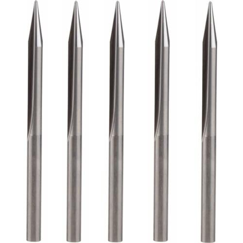 5PCS 6mm*15D*R0.5*100L CNC tool ,Woodworking Router bit,Tungsten end milling cutter,2 Flutes taper ball nose mill