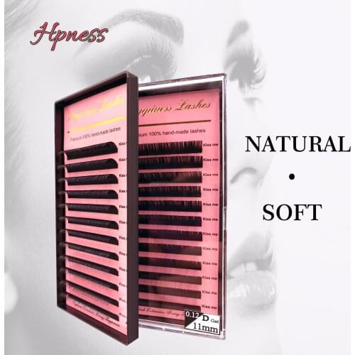 Faux Mink 3D Individual Eyelash Lashes Maquiagem Cilios For Professionals Soft Mink Eyelash Extension Natual Color