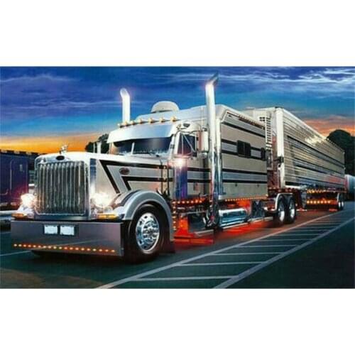 Full Square Drill 5D Diy Diamond Painting by Number Truck Scenery Embroidery Landscape Cross Stitch Ary Craft Diamond Mosaic Kit