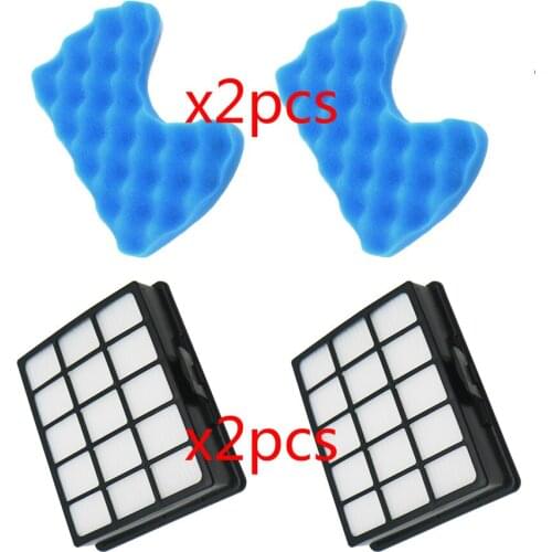 2set Vacuum cleaner filter spare part Kit Filters And Sponge Filter for samsung DJ97-00492A SC6520 SC6530/40/50/60/70/80/90 SC68