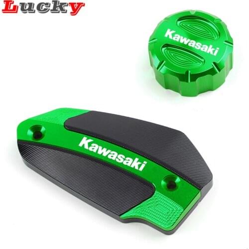 For KAWASAKI Z650 Z800 Z900 Ninja650 ER6N ER6F VERSYS650 Vulcan S Latest Motorcycle Front & Rear Brake Fluid Reservoir Cover Cap