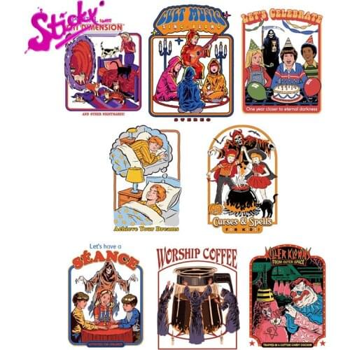 STICKY Dark Humor Summons Demons Anime Car Sticker Decal Decor Motorcycle Off-road Laptop Trunk Guitar PVC Vinyl Stickers