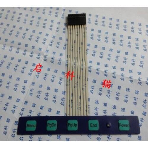 Membrane switch / monitor keyboard matrix / membrane keypad / control panel 1*5 LIGHT