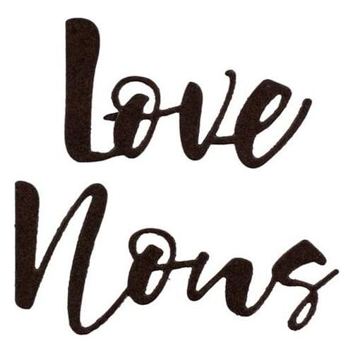 Love Nous Phrase Metal Cutting Dies for DIY Scrapbooking Decorative Crafts Supplies Embossing Paper Cards Making New 2019 Dies