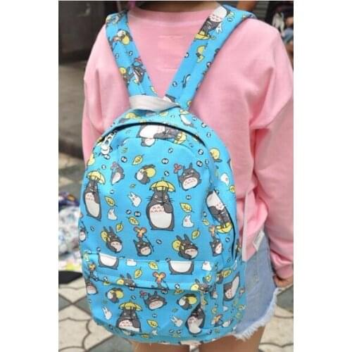Cute Totoro Lovely Canvas Both Shoulders Package Children Backpacks For School Teenagers Boys Bags Rucksacks For Girls