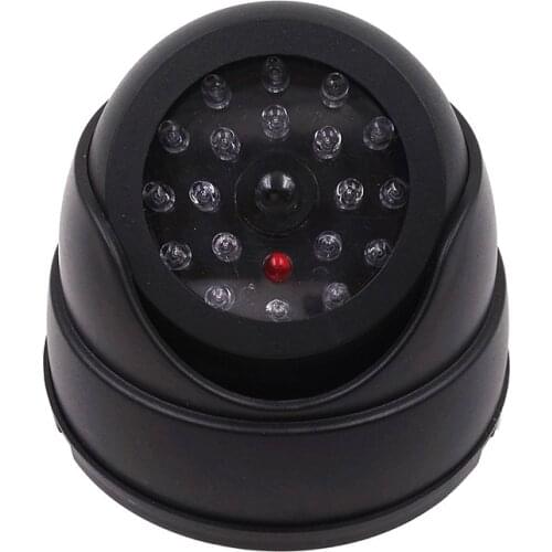 Fake Surveillance Camera Dummy Security Cameras with Red Light for Home, Outdoor, Indoor