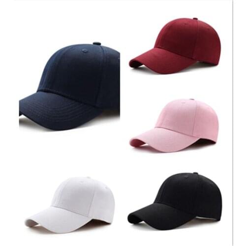 New Hot Sell Fashion Sport Women Men Unisex Solid Snapback Baseball Ball Cap Outdoor Sports Hats Adjustable Baseball Visors Hat