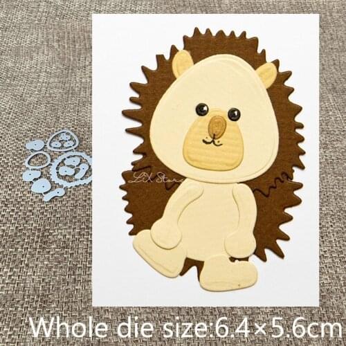 New Design Craft Metal stencil mold Cutting Dies lovely lion decoration scrapbook die cuts Album Paper Card Craft Embossing