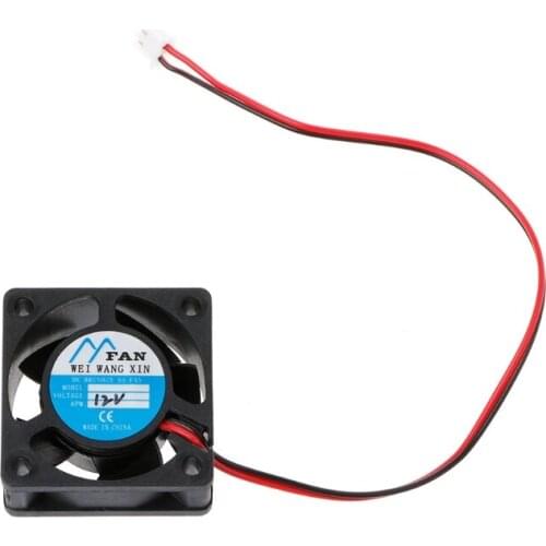 OOTDTY DC 12V 2-Pin 5 Blade Cooler Brushless Mini Cooling Fan 4020