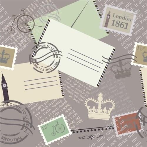 Polyester chiffon fabric dress newspaper and poker pattern custom printed thin shirt sewing fabric 145cm*100cm